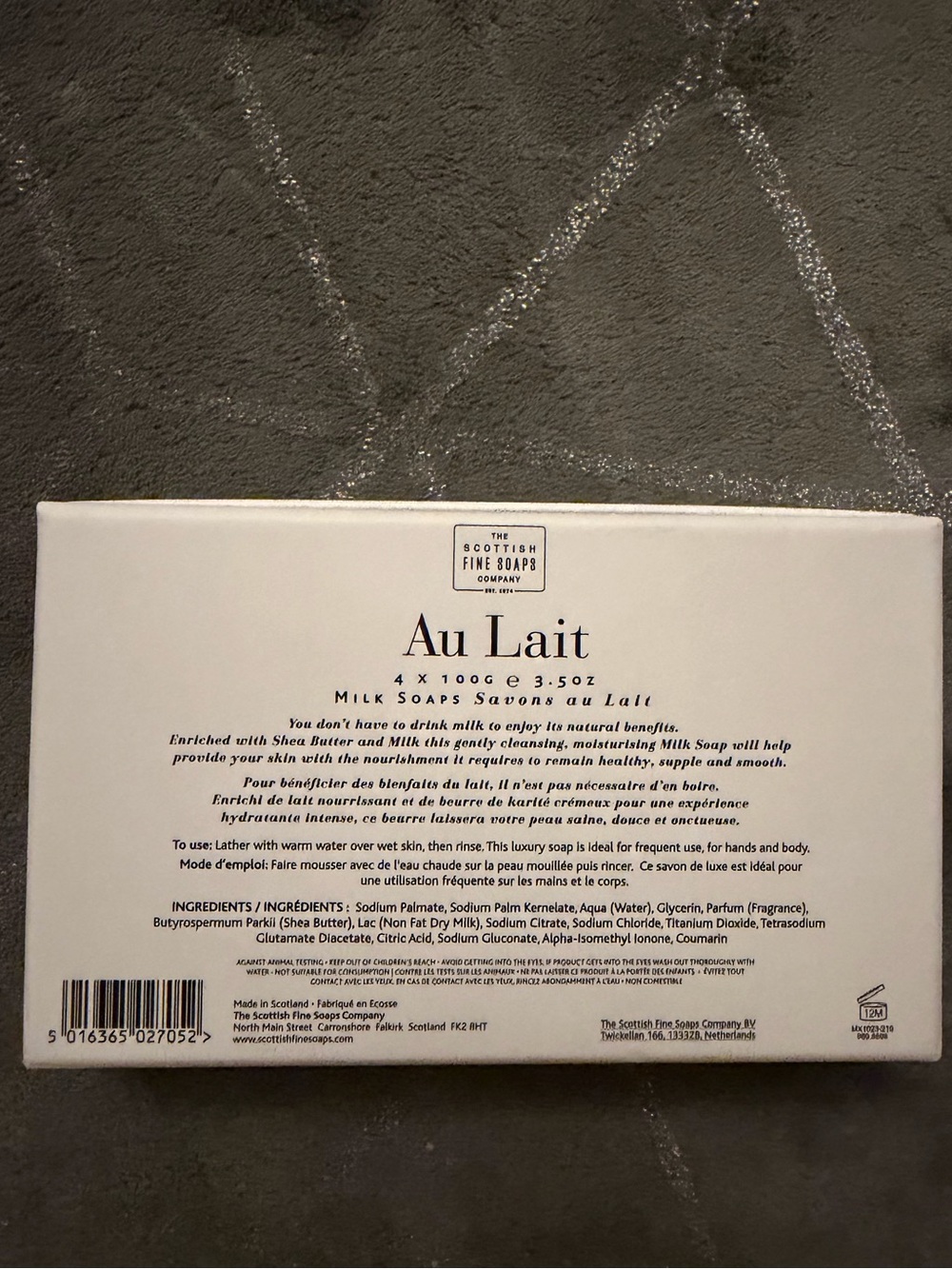 The Scottish Fine Soaps Company Au Lait Milk Soap Gift Set – 4 x 100g - Picture 5 of 6